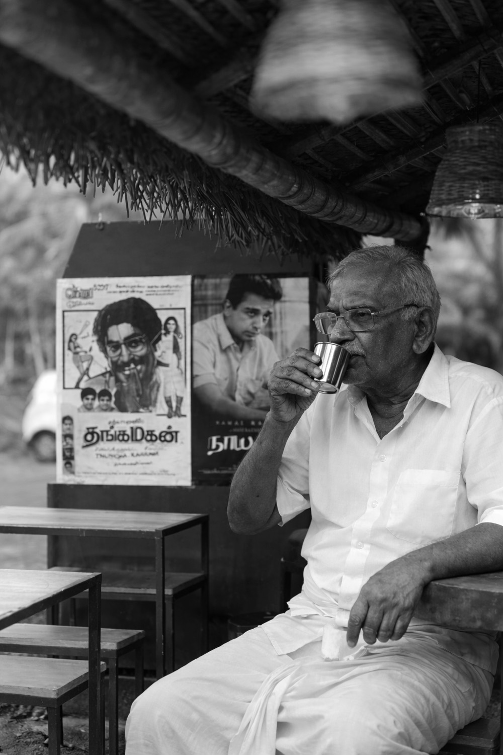 Filter coffee at a Madras tea shop